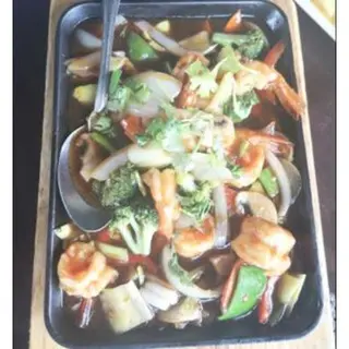 M35. Langostino Con Verduras A La Plancha