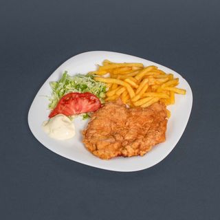 Pileća šnicla pohovana velika porcija