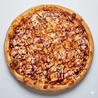 Pizza Bbq Con Salchicha (Mediana)