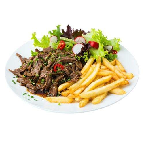 Kebab en plato