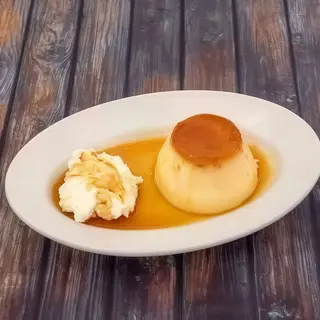 Flan Casero Con Nata
