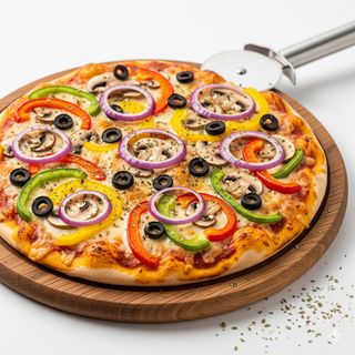 Pizza vegetariana 28 cm.