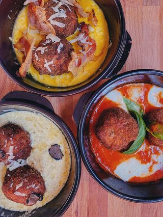 Le polpette cacio , pepe