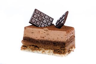 Gâteau Au Chocolat Et Sa Boule De Glace À La Vanille