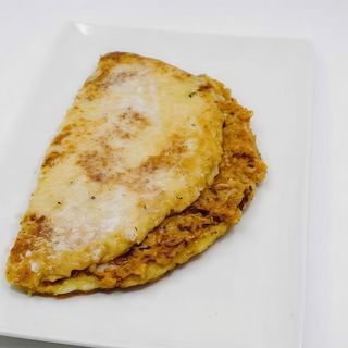 Cachapa de pollo mechado