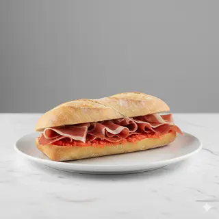 Bocadillo Jamón Serrano Tomate