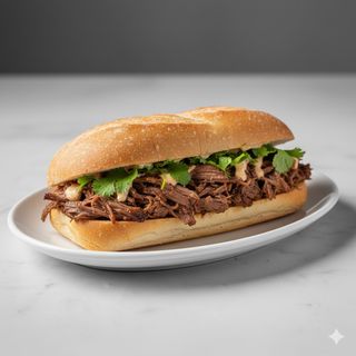 Bocadillo De Carne Mechá