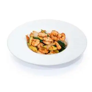 158. Gambero con verdure alla piastra
