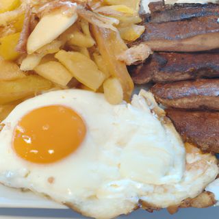 Lomo, Huevo, Beicon Y patatas