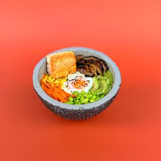 Bibimbup grilled salmon small