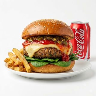 Menú Hamburguesa De Carne pollo