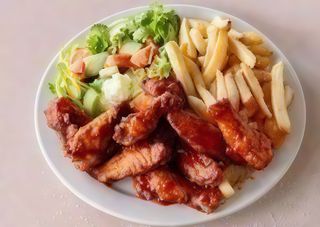 Menú de alitas de pollo