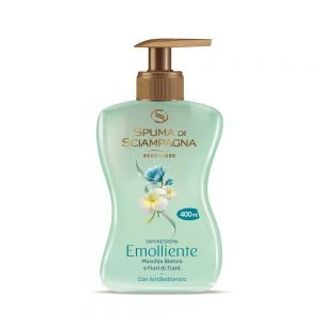 Sapun lichid igienizant spuma di sciampagna cu mosc alb si extracte de tiare 400ml
