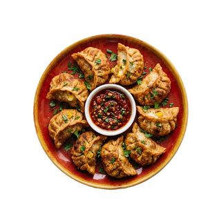 Cheese And Corn Momo Fried