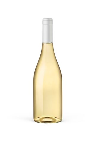 Vino bianco in bottiglia