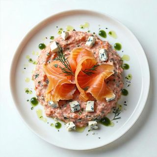 38. Tartare di salmone e Philadelphia