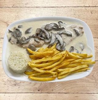 Bife de Peru com Cogumelos