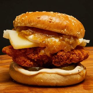 Crispy Grano Cheeseburger