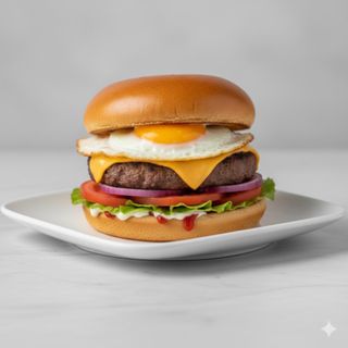Hamburguesa con huevo