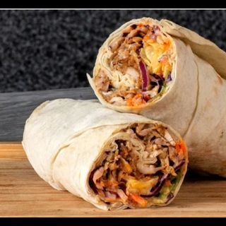 Chicken & Beef Suya Shawarma