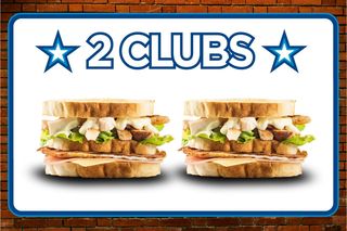 Promoción Dos Sándwich Club