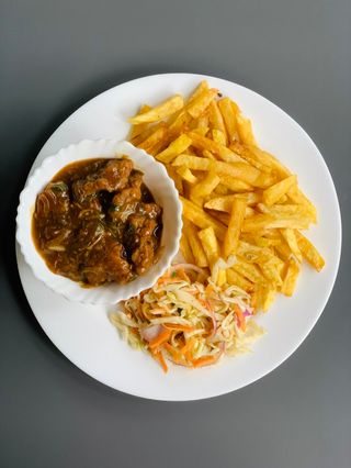 Fried fish and garlic sauce 