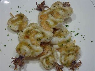 Spiedini di seppie alla griglia