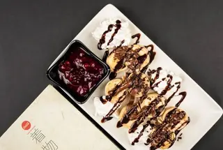Peanut butter banana sushi