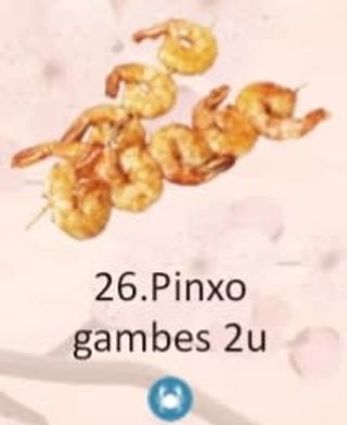 26. Pinxo Gambes (4 Uds.)