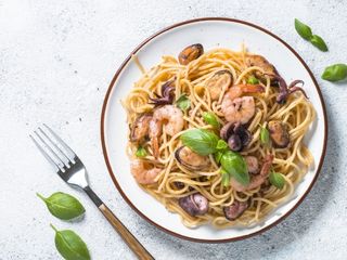Pâte Spaghetti Aux Fruits De Mer