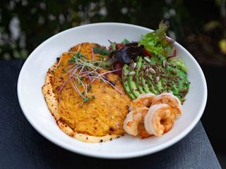 Гарбузові оладки з креветкою (400g)