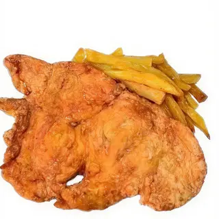 Pechuguitas broaster con patatas