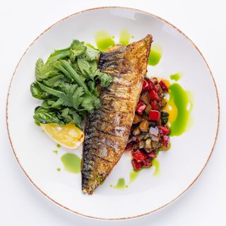 Тевзi  по-сванськи з овочевим тар-таром