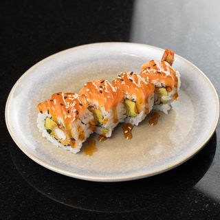 Tempura Langostinos y salmón (8 Uds.)