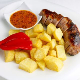 Criollo con patatas fritas