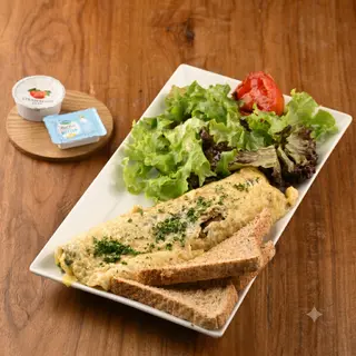 Spinach and Mushroom Omelette