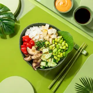 Poke Orez Veggie Mushrooms