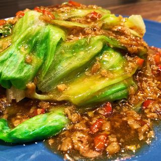 素蚝油生菜Alface com molho de ostra vegetariano