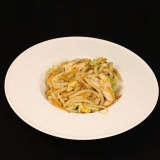 167 Udon con pollo e verdure