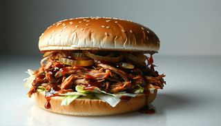 Burger pulled pork