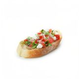 Bruschetta Con Tomate, Ajo Y Albahaca