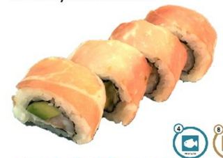 Jamón Uramaki Roll (4 Uds.)