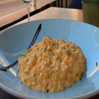 Risotto De Gambas Y Espárragos