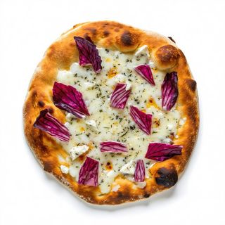 Gorgonzola e radicchio con salsiccia