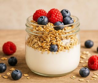 Yogurt Griego con Frutos Rojos