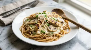 Spaghetti Bio Amb Formatge I Pollastre
