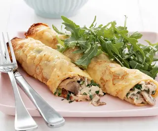 Crêpes Poulet & Champignons