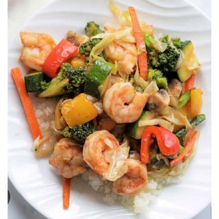 Prawns with mix vegetables