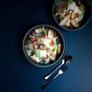 Салат "Цезарь" с креветками