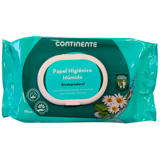 CONTINENTE Biodegradable Wet Toilet Paper 60 units